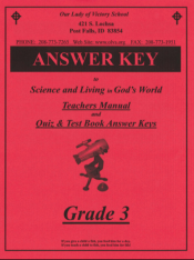 Science & Living in God’s World 3 Teacher’s Manual